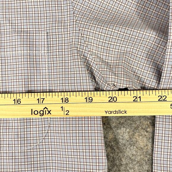Brooks Brothers Dress Shirt plaid 15 1/2‎ - 33 Blue White Red Button Down - Picture 3 of 11